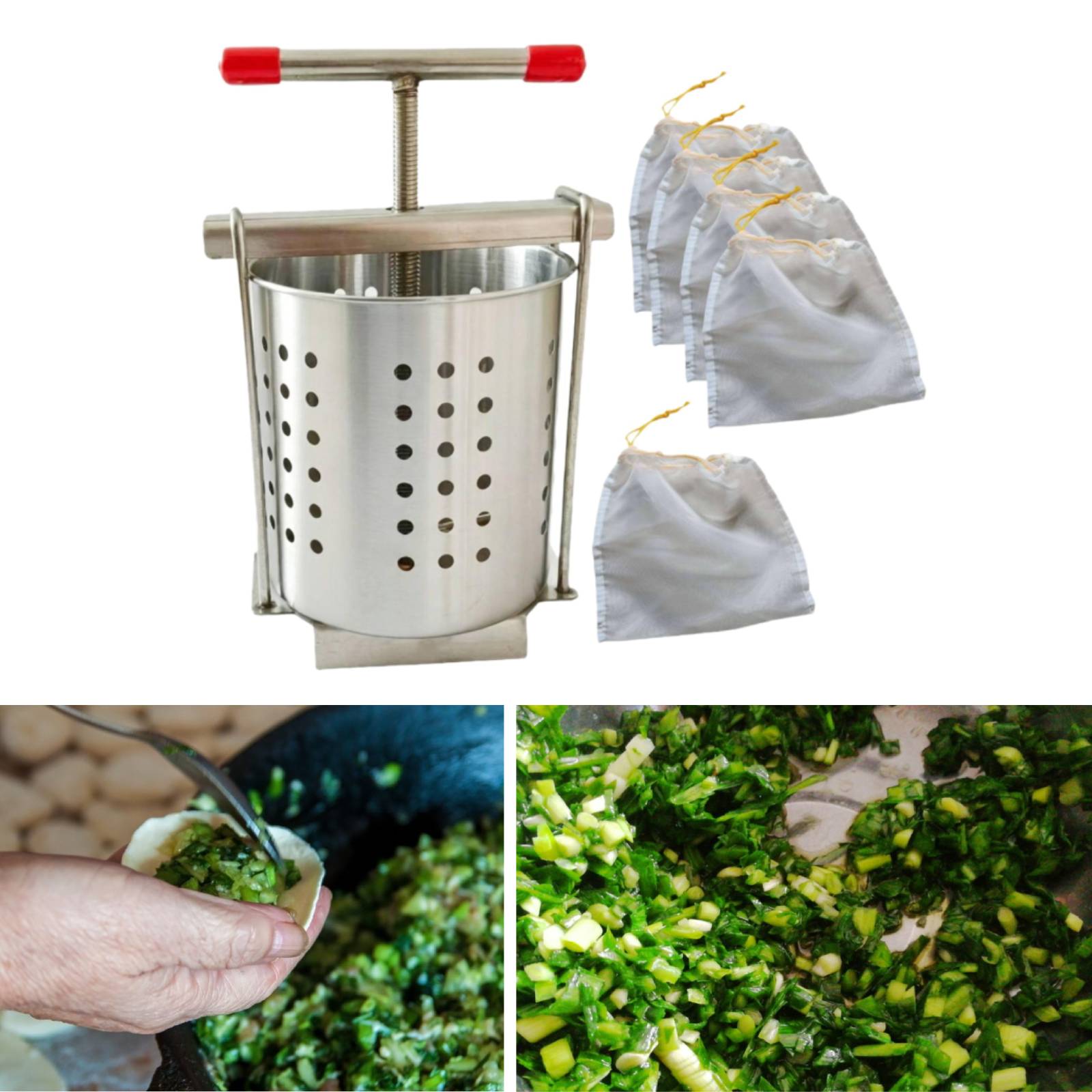 Stainless Steel Manual Juicer  - Kitchen Gadgets Dumpling Maker recension och pris