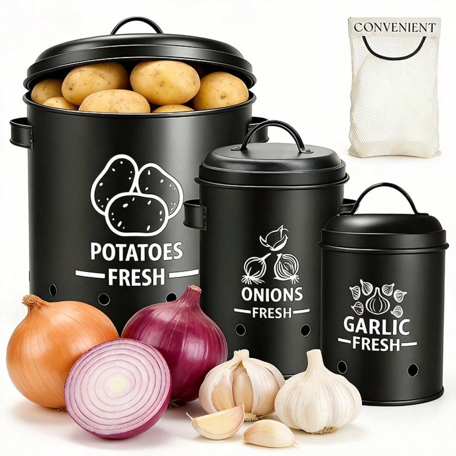 Potato Onion Garlic Storage Bi - Kitchen Gadgets Organizer recension och pris