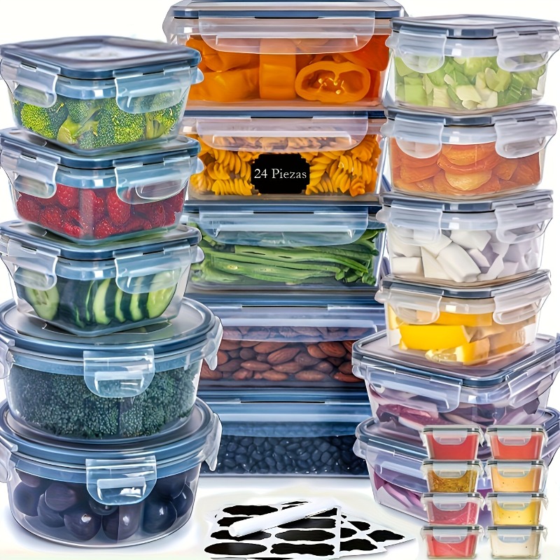 48PCS BPA-Free Food Storage Se - Kitchen Gadgets Organizer recension och pris